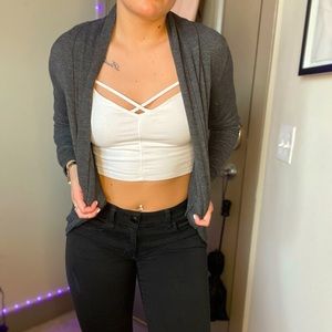 Dark grey cardigan